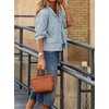 image:imagechouyatou Womens 2025 Casual Lightweight Plaid Bomber Jacket Spring Fall Crop Cotton Jacket ShirtBlue