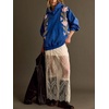 image:imagechouyatou Womens Y2k Floral Patchwork Pullover Hoodies Casual Oversized Sweatshirt Tops Contrast Color Hoodie JacketBlue