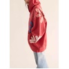 image:imagechouyatou Womens Y2k Floral Patchwork Pullover Hoodies Casual Oversized Sweatshirt Tops Contrast Color Hoodie JacketRed