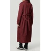 image:imagechouyatou Women Fall Winter Double Breasted Wool Coat Belted Midi Long Winter Trench Coat Peacoat OvercoatRed