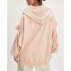 image:imagechouyatou Womens Casual Zip Up Hoodie Top Y2k Oversized Sweatshirt Jackets Spring Fall Hooded Trench Coat OuterwearRed