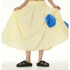 image:imagechouyatou Womens Cute 3D Floral Applique Baggy Skirt Elastic Waist Irregular Swing Midi Long Skirt with PocketsApricot