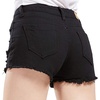 image:imagechouyatou Womens Perfectly Fit 5Pockets Ripped Denim Jean ShortsBlack