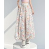 image:imagechouyatou Womens Vintage Floral Print Bubble Pants Y2k Baggy Culottes Wide Leg Palazzo Pants with PocketsFlower