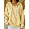 image:imagechouyatou Womens Striped Pullover Hoodies Loose Oversized Sweatshirt TopsYellow