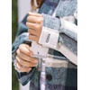image:imagechouyatou Womens Windproof Single Breasted Plaid Midi Long Wool Coat Overcoat JacketBlackish Green