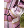 image:imagechouyatou Womens Windproof Single Breasted Plaid Midi Long Wool Coat Overcoat JacketPink