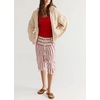 image:imagechouyatou Womens Cable Knit Loose Cardigan Sweater Zip Up Hoodie JacketApricot