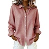 image:imagechouyatou Womens Plaid Button Down Shirt Long Sleeve Gingham Blouse TopsRed