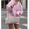 image:imagechouyatou Womens Fall Graphic Embroidery Button Down Cardigans V Neck Cozy Funny Knit Cardigan Sweater Jacket CoatPink