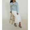 image:imagechouyatou Womens Fish Graphic Pattern Pullover Sweater Chunky Jumper TopsBlue