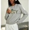 image:imagechouyatou Womens Fish Graphic Pattern Pullover Sweater Chunky Jumper TopsLight Gray