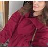 image:imagechouyatou Womens 2025 Fall Winter Casual Wool Coat Jacket Drawstring Waist Wool Pea Coat Trench OvercoatRed