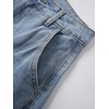 image:imagechouyatou Womens Wide Leg Baggy Jeans Business Casual Pleated Denim PantsLight Blue
