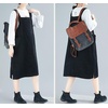 image:imagechouyatou Womens Summer Striped Printed Cotton Dress Loose Flowy A line V Neck Beach Boho Maxi Long DressBlack