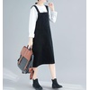image:imagechouyatou Womens Summer Striped Printed Cotton Dress Loose Flowy A line V Neck Beach Boho Maxi Long DressBlack