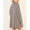 image:imagechouyatou Womens Double Breasted Plaid Mid Long Dressy Blazer Wool PeacoatApricot