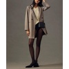 image:imagechouyatou Womens Double Breasted Plaid Mid Long Dressy Blazer Wool PeacoatKhaki