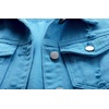 image:imagechouyatou Womens Cute Frayed Cuff Sleeveless Candy Color Denim Jean Vest JacketBlue