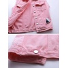 image:imagechouyatou Womens Cute Frayed Cuff Sleeveless Candy Color Denim Jean Vest JacketPink