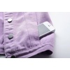 image:imagechouyatou Womens Cute Frayed Cuff Sleeveless Candy Color Denim Jean Vest JacketPurple