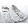 image:imagechouyatou Womens Cute Frayed Cuff Sleeveless Candy Color Denim Jean Vest JacketWhite