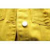 image:imagechouyatou Womens Cute Frayed Cuff Sleeveless Candy Color Denim Jean Vest JacketYellow