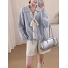 image:imagechouyatou Womens Fall Graphic Chunky Knit Pullover Sweater Cute Y2K Curled Crewneck Oversized Sweater TopGrey