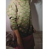 image:imagechouyatou Womens Floral Pattern Pullover Sweater Jumper Crewneck Knit TopsGreen