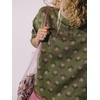 image:imagechouyatou Womens Floral Pattern Pullover Sweater Jumper Crewneck Knit TopsGreen
