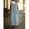image:imagechouyatou Womens Y2K Adjustable Straps Denim Bib Jumper Overall DressLight Blue