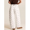 image:imagechouyatou Polka Dot Denim Pant High Waist Wide Leg Barrel Jeans for Women  Boyfriend y2k jenas 90s Soft breathable texture Denim ankle pants 2026 Barrel leg Patchwork baggy jeans Polka dot printWhite Pink