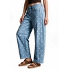 image:imagechouyatou Polka Dot Denim Pant High Waist Wide Leg Barrel Jeans for WomenLight Blue
