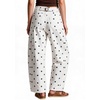image:imagechouyatou Polka Dot Denim Pant High Waist Wide Leg Barrel Jeans for WomenWhite Blue