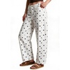 image:imagechouyatou Polka Dot Denim Pant High Waist Wide Leg Barrel Jeans for WomenWhite Blue