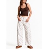 image:imagechouyatou Polka Dot Denim Pant High Waist Wide Leg Barrel Jeans for WomenWhite Pink
