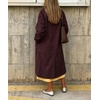 image:imagechouyatou Womens Single Breasted Faux Suede Trench Coat Long Suede Leather Jacket Casual Lapel Pea Coat OvercoatWine