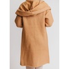 image:imagechouyatou Womens Chunky Open Front Lightweight Cardigan Hooded Slouchy Knit Long Coatigan SweaterBrown