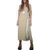 image:imagechouyatou Women Fall Winter 2 Piece Sweater Dress Sets with Lace Slip DressKhaki