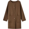 image:imagechouyatou Wool Coat Detachable Quilted Vest 2Piece Removable Liner SetsBrown