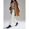 image:imagechouyatou Wool Coat Detachable Quilted Vest 2Piece Removable Liner SetsCamel