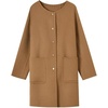 image:imagechouyatou Wool Coat Detachable Quilted Vest 2Piece Removable Liner SetsCamel