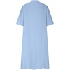 image:imagechouyatou Womens Casual Loose VNeck Linen Dress Summer Button Down Beach Midi Dress SundressLight Blue
