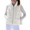 image:imagechouyatou Womens Fall Winter Sleeveless Zip Up Faux Fur Vest Jacket CoatOffwhite