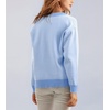 image:imagechouyatou Womens Herringbone Button Down Chunky Cardigan Sweater JacketLight Blue