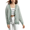 image:imagechouyatou Womens Herringbone Button Down Chunky Cardigan Sweater JacketLight Green