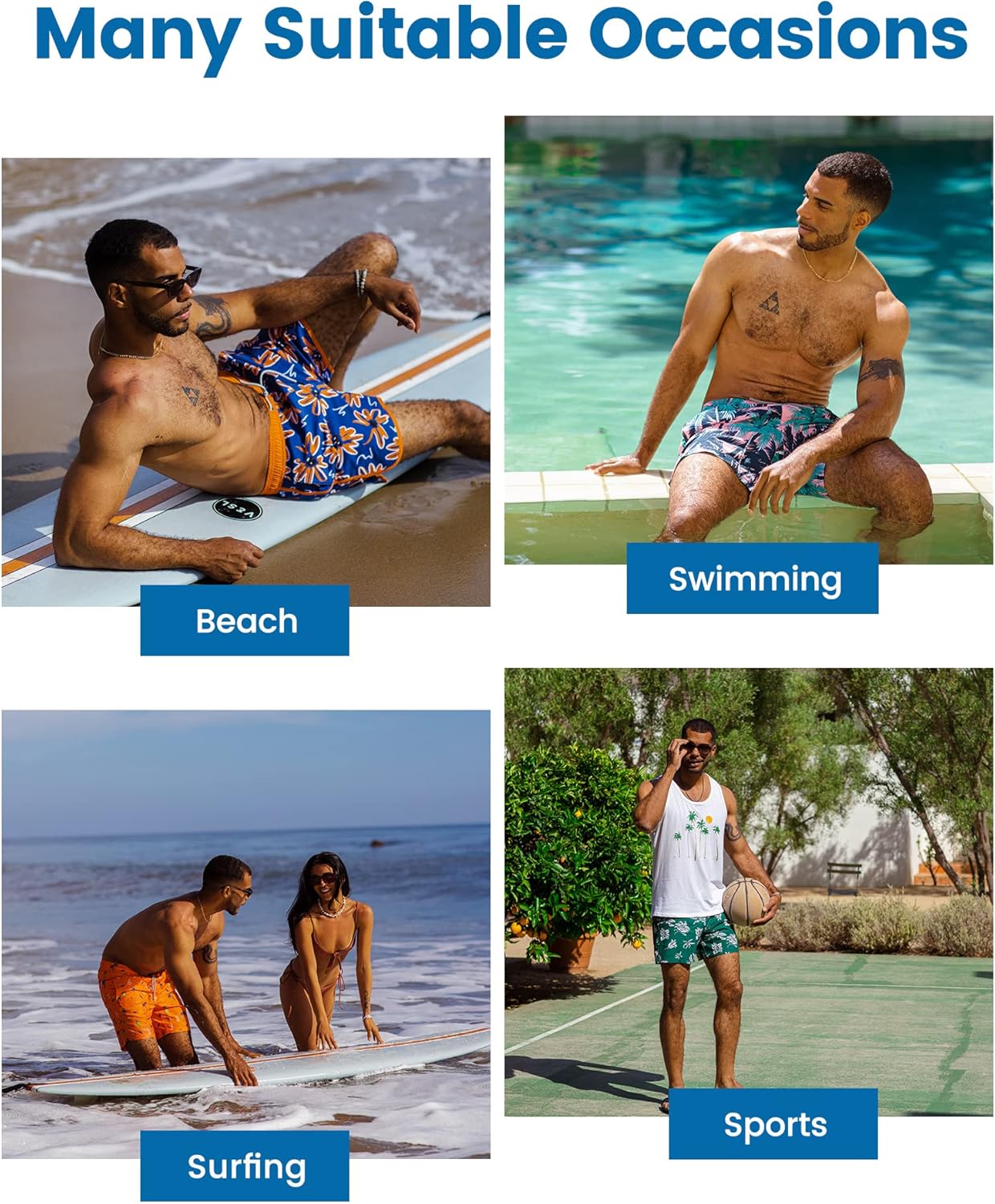 APTRO Mens Swim Trunks With 2 In 1 Liner 5.5"Board Shorts Quick Dry Swimming Bathing Suit Summer Beach Shorts Gradient Green Mk183