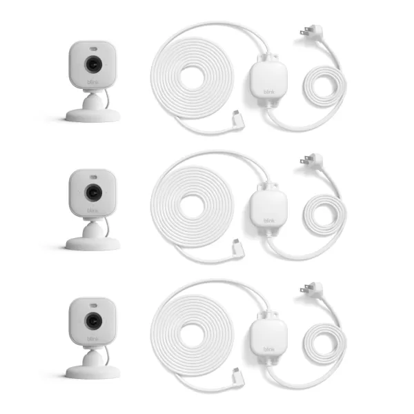 AllNew Blink Mini 2 with 1Year Plus Subscription  Plugin smart security camera HD night view in color builtin spotlight motion detection Works with Alexa  2 Cameras BlackWhite