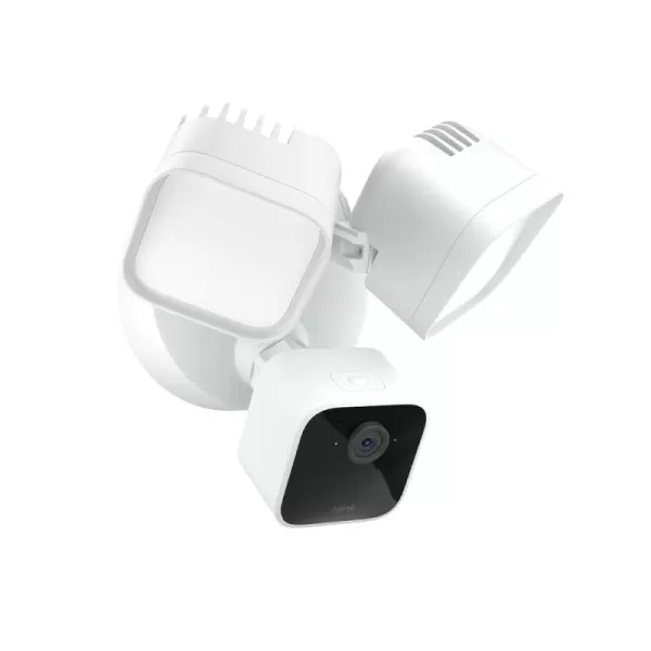 Blink Wired Floodlight Camera With 1Year Subscription  Smart security camera 2600 lumens HD live view person detection builtin siren Works with Alexa  1 camera WhiteWhite