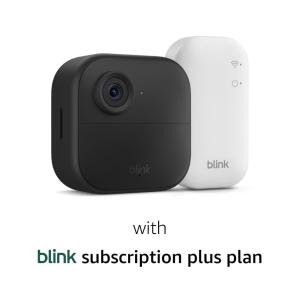 imageBlink Outdoor 4  1Year Subscription  Wireless smart security camera twoyear battery life 1080p HD day and infrared night live view Sync Module Core included  1 camera systemSave with Subscription